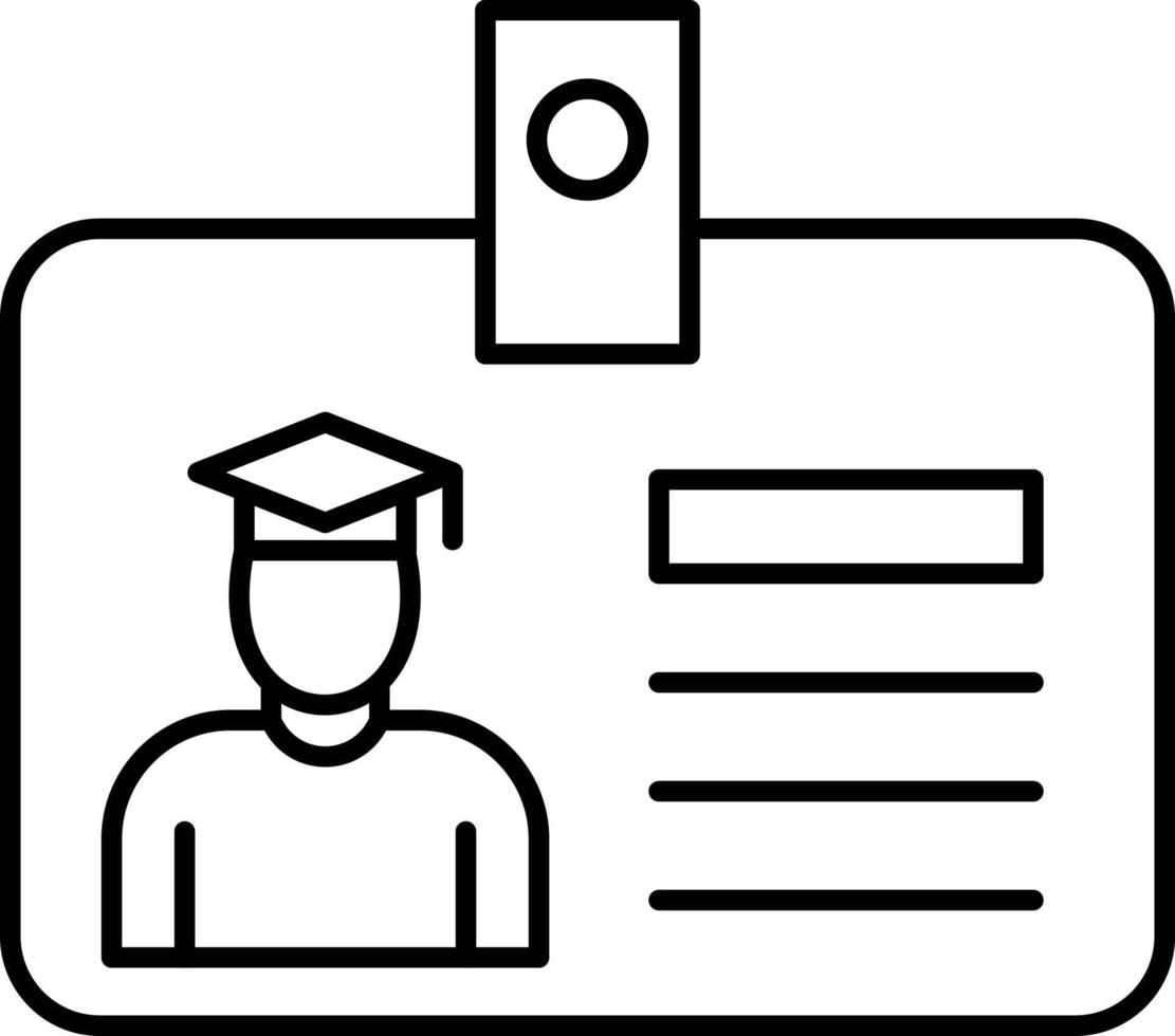 Student Card Icon Style vector