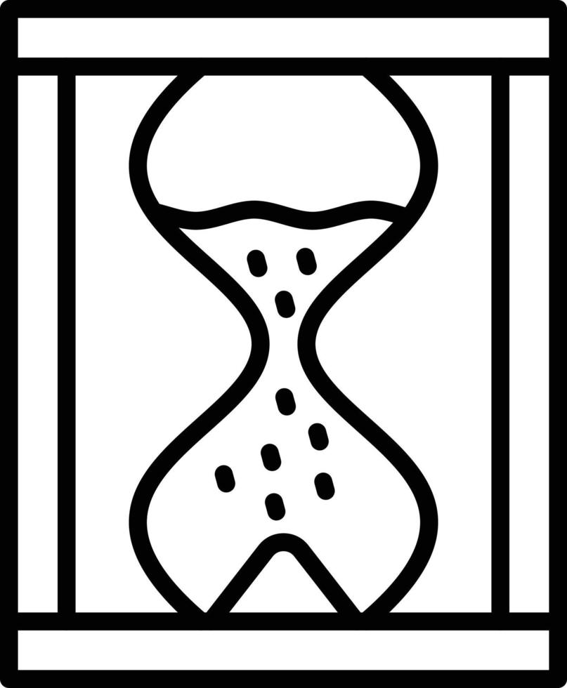 Sand Clock Icon Style vector