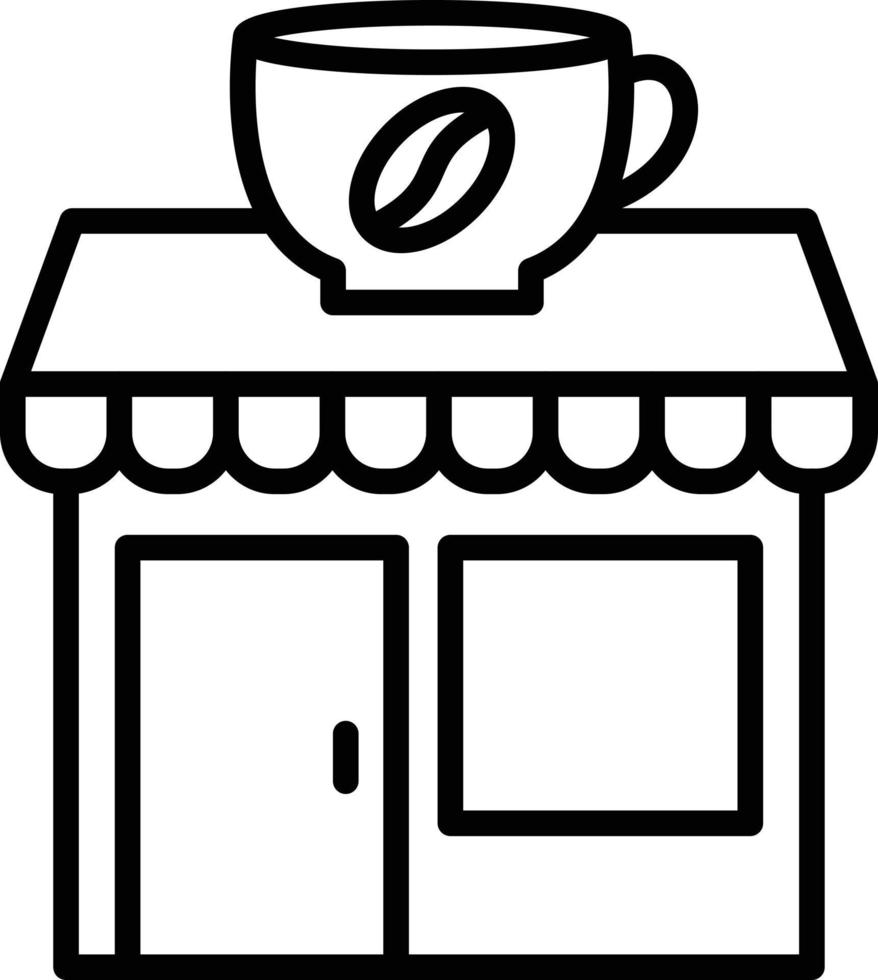 Coffee Shop Icon Style vector