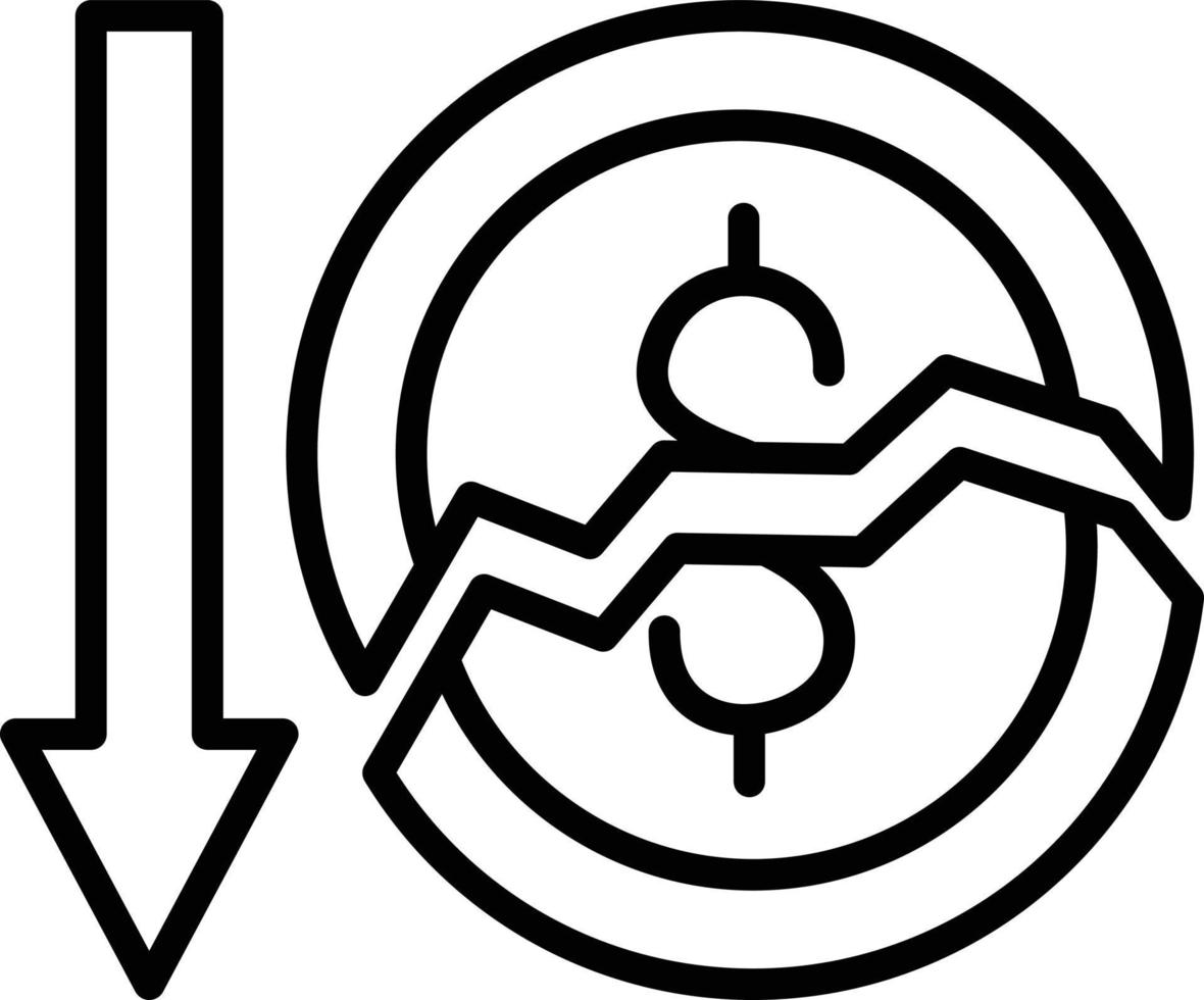 Bankrupt Icon Style vector
