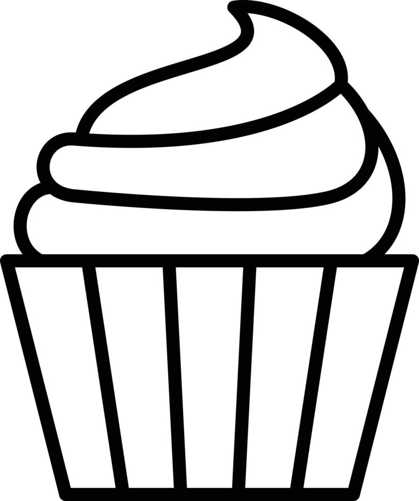 Wedding Cupcake Icon Style vector