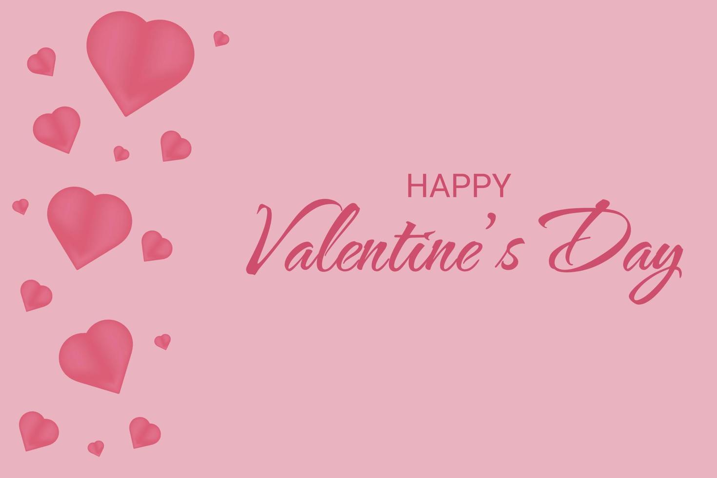 Valentines Love 3D and Valentines Typography Perfect for event banner, post card, poster, invitations vector