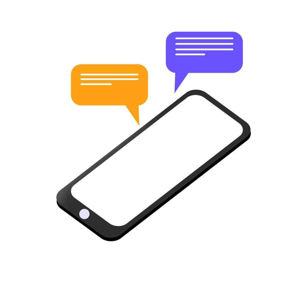 Phone chat Illustration vector