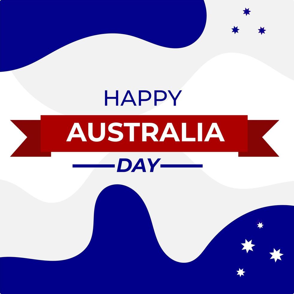 feliz día de australia 26 de enero, descarga gratuita, diseño de fondo de ilustración vector