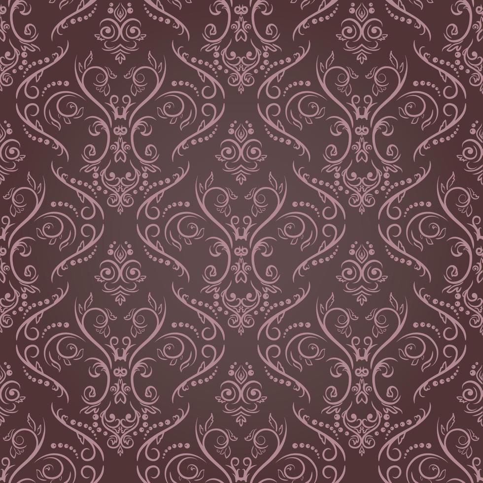 Classic Damask Seamless Pattern vector