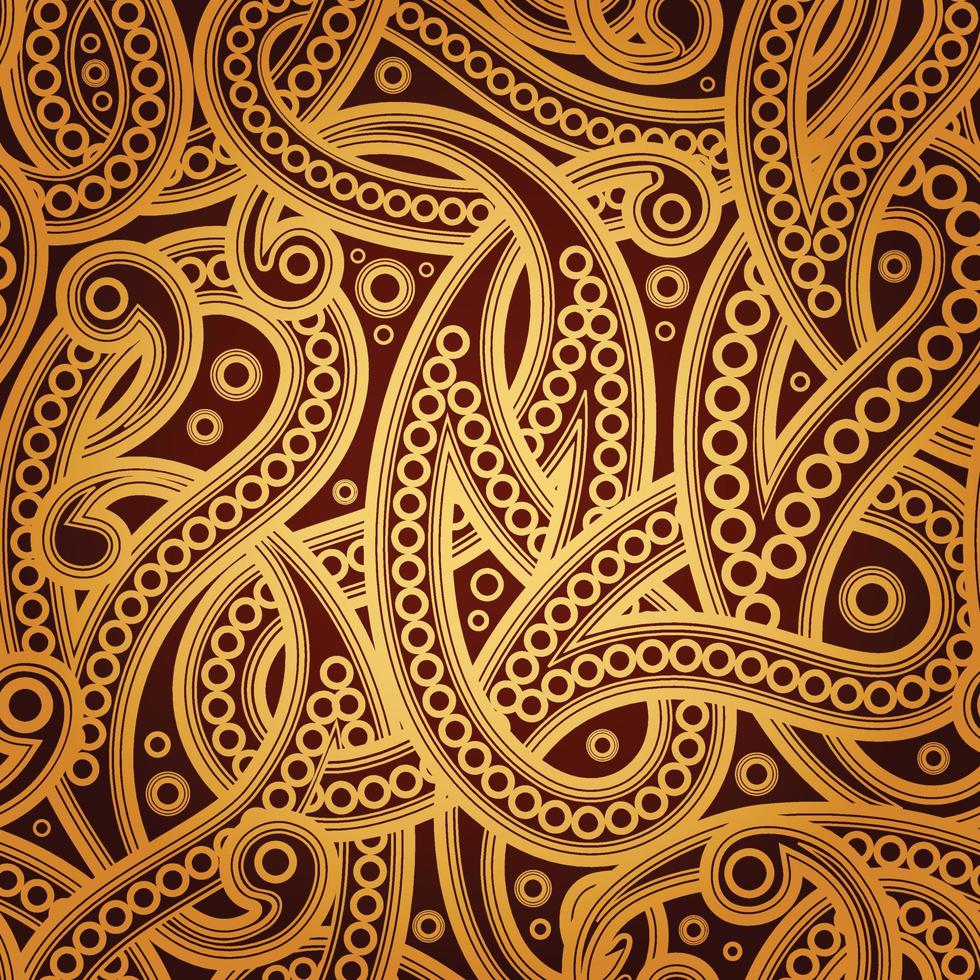 Seamless Gold Pattern 04 vector