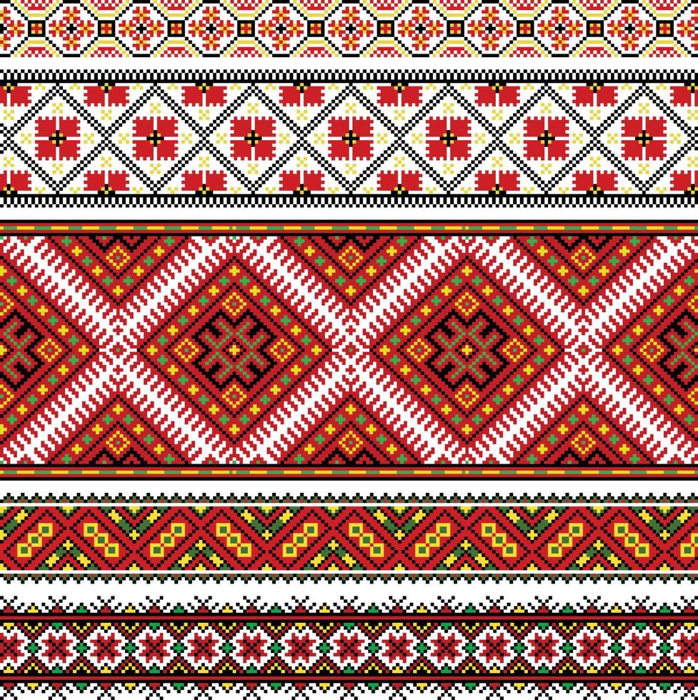 Ethnic Fabric Carpet Ornaments 01 vector