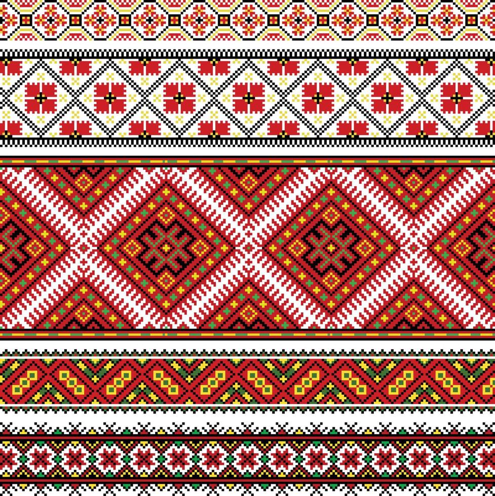 Ethnic Fabric Carpet Ornaments 01 vector