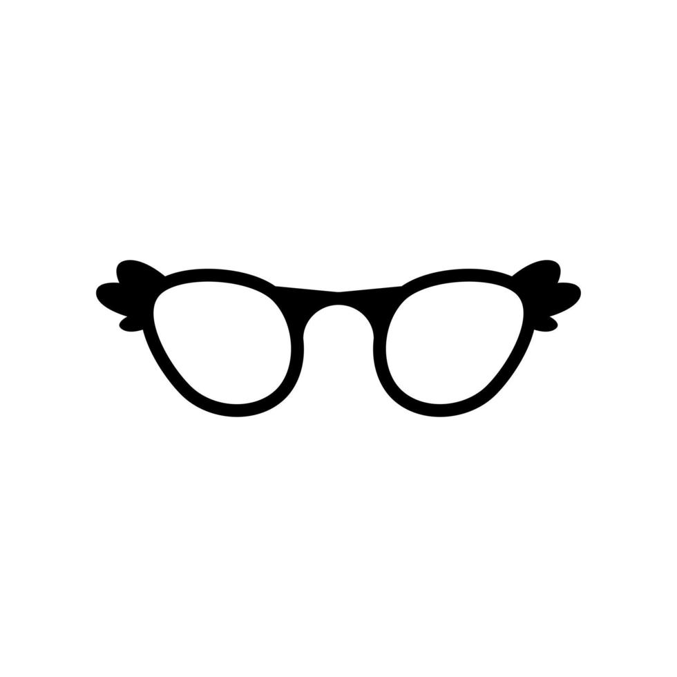 gafas, vector, contorno, icono, conjunto vector