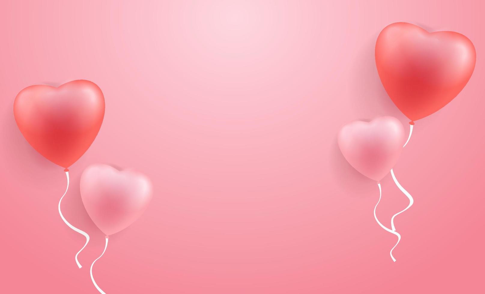 fondo de amor 3d de banner. amor por las mujeres felices, la madre, el día de san valentín, el diseño de tarjetas de felicitación de cumpleaños. vector