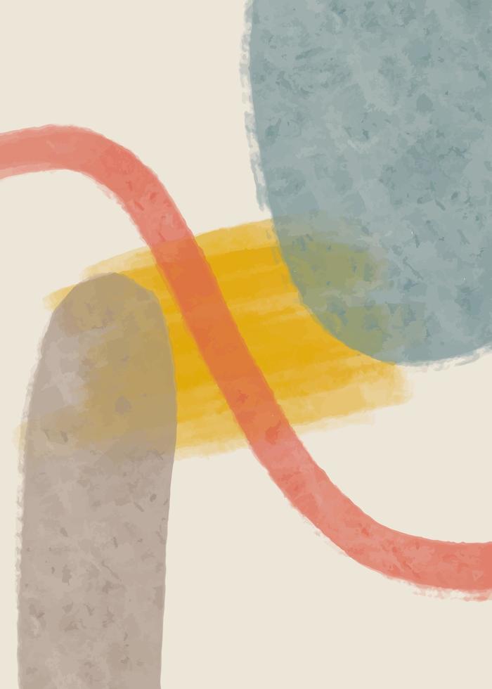 Creative minimalist hand painted. Abstract arts background . Vector illustration for wall decoration, postcard or brochure cover design.