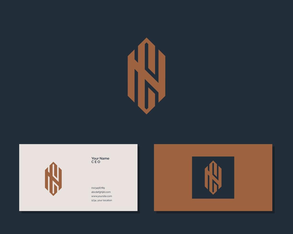 Letter C N logo design. creative minimal monochrome monogram symbol. Universal elegant vector emblem. Premium business logotype. Graphic alphabet symbol for corporate identity