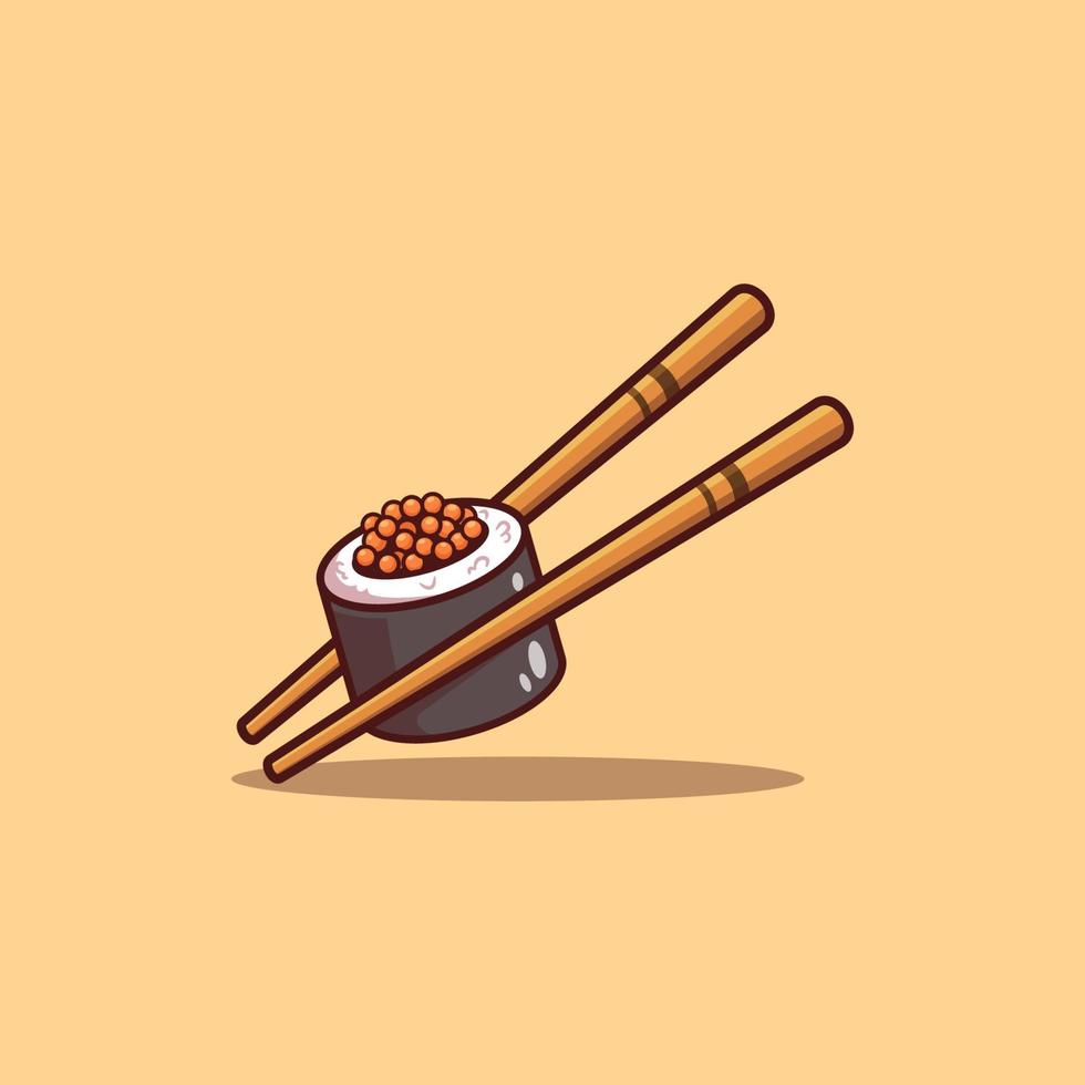 ilustración de sushi. adecuado para decoración, pegatina, icono y otros. vector