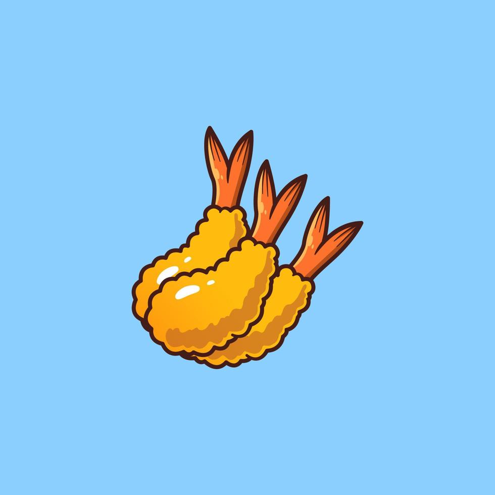 Tempura illustration. Suitable for decoration, sticker, icon and others. vector