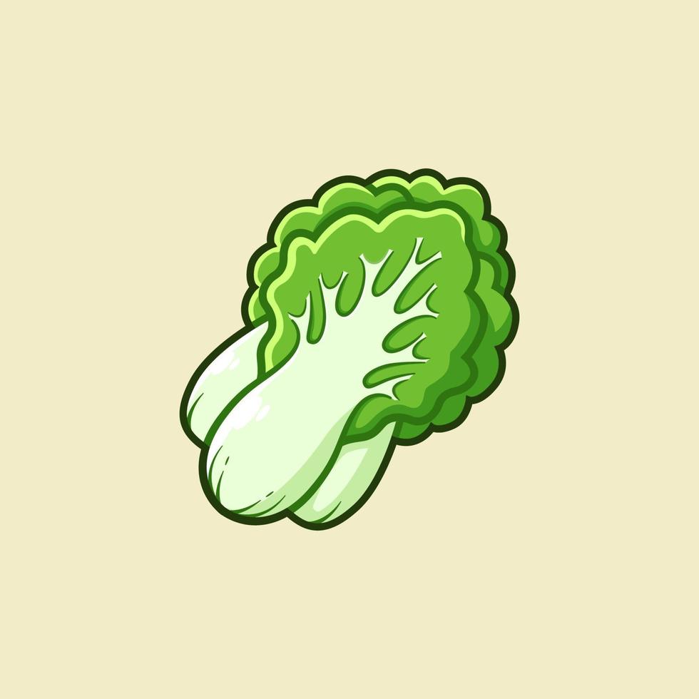 chinese cabbage illustration. Suitable for decoration, sticker, icon and others. vector