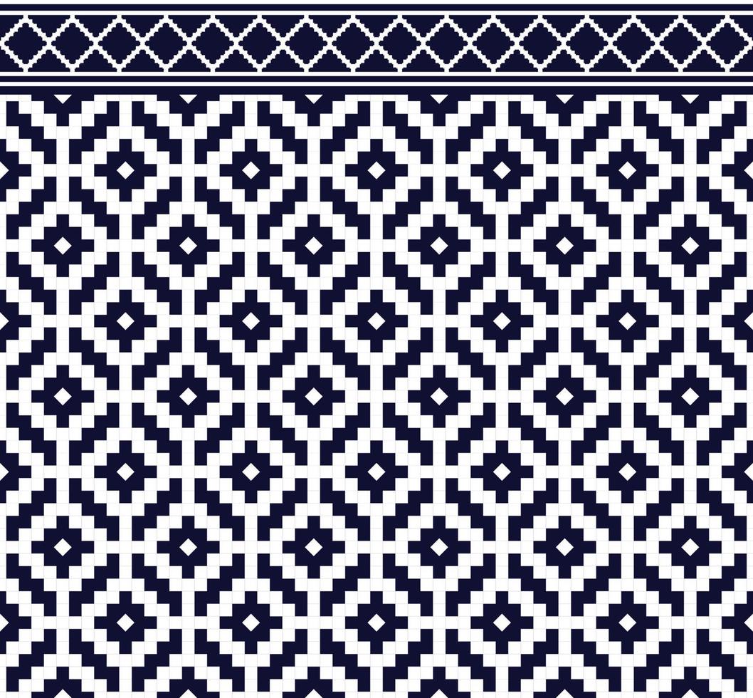 Pattern Ethnic fabric texture Geometric Vector Aztec oriental illustration retro ceramic tile