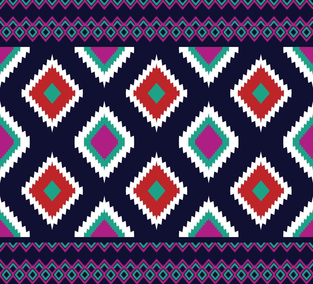 Pattern Ethnic fabric texture Geometric Vector Aztec oriental illustration retro ceramic tile