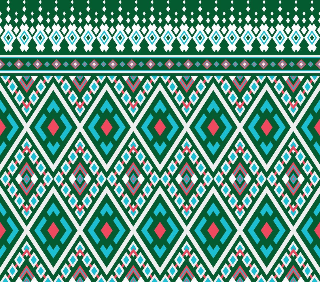 Pattern Ethnic fabric texture Geometric Vector Aztec oriental illustration retro ceramic tile