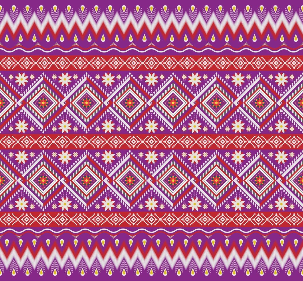 Pattern Ethnic fabric texture Geometric Vector Aztec oriental illustration retro ceramic tile