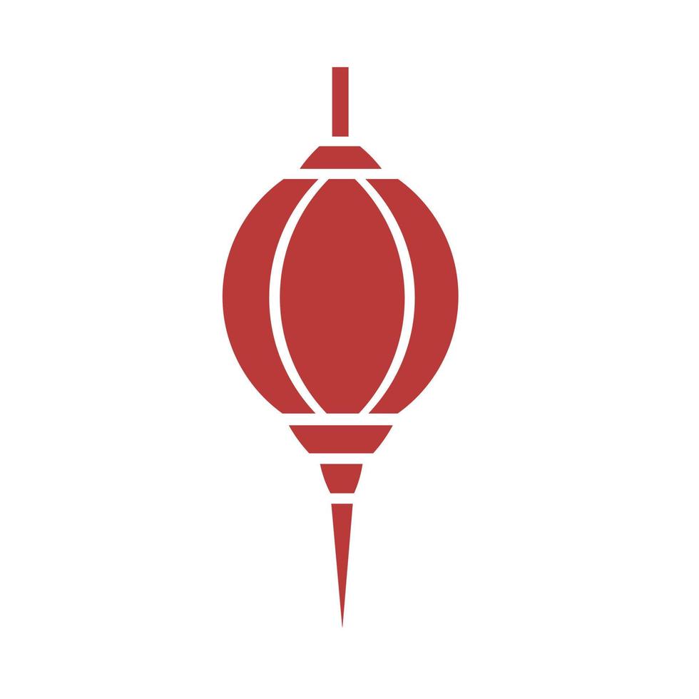 Chinese lantern icon vector