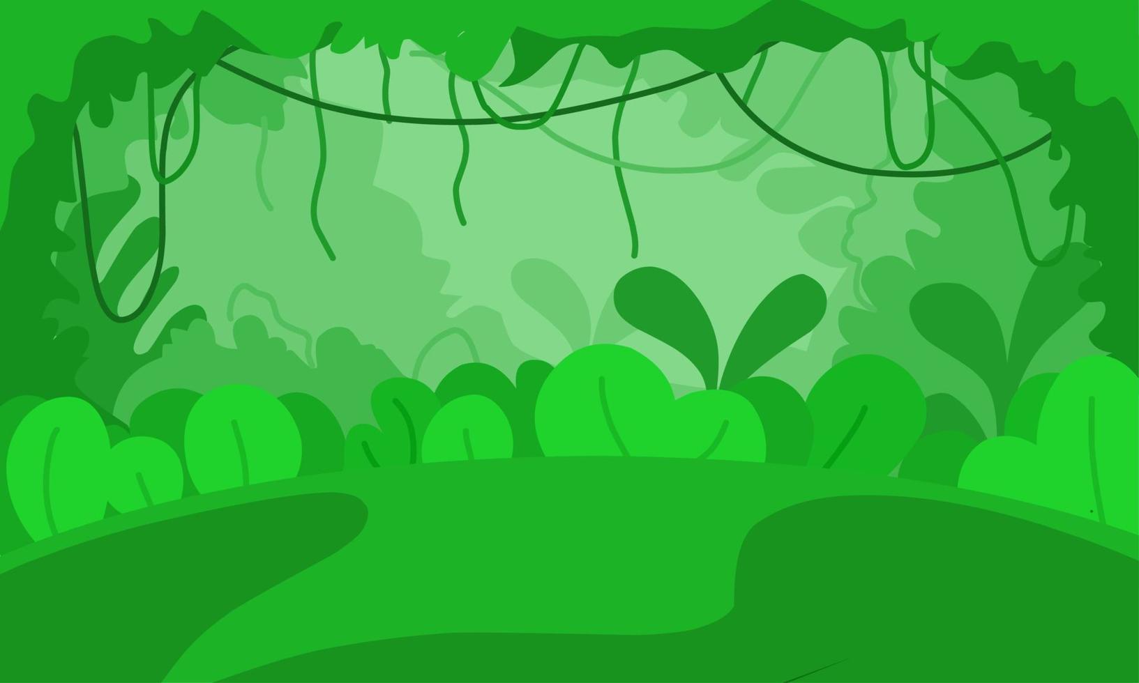 Flat Forest Background vector
