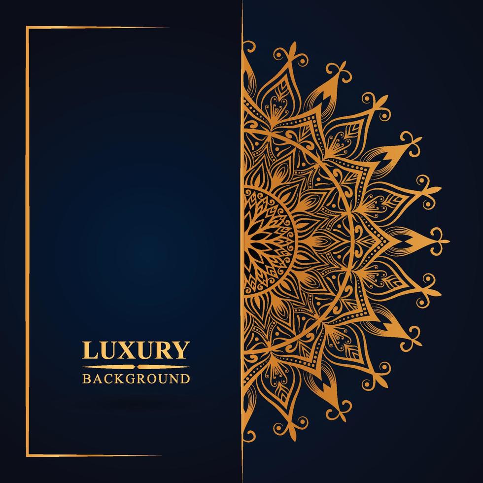 Luxury mandala background with golden arabesque pattern arabic islamic east style.decorative mandala for print, poster, book cover, etc. vector