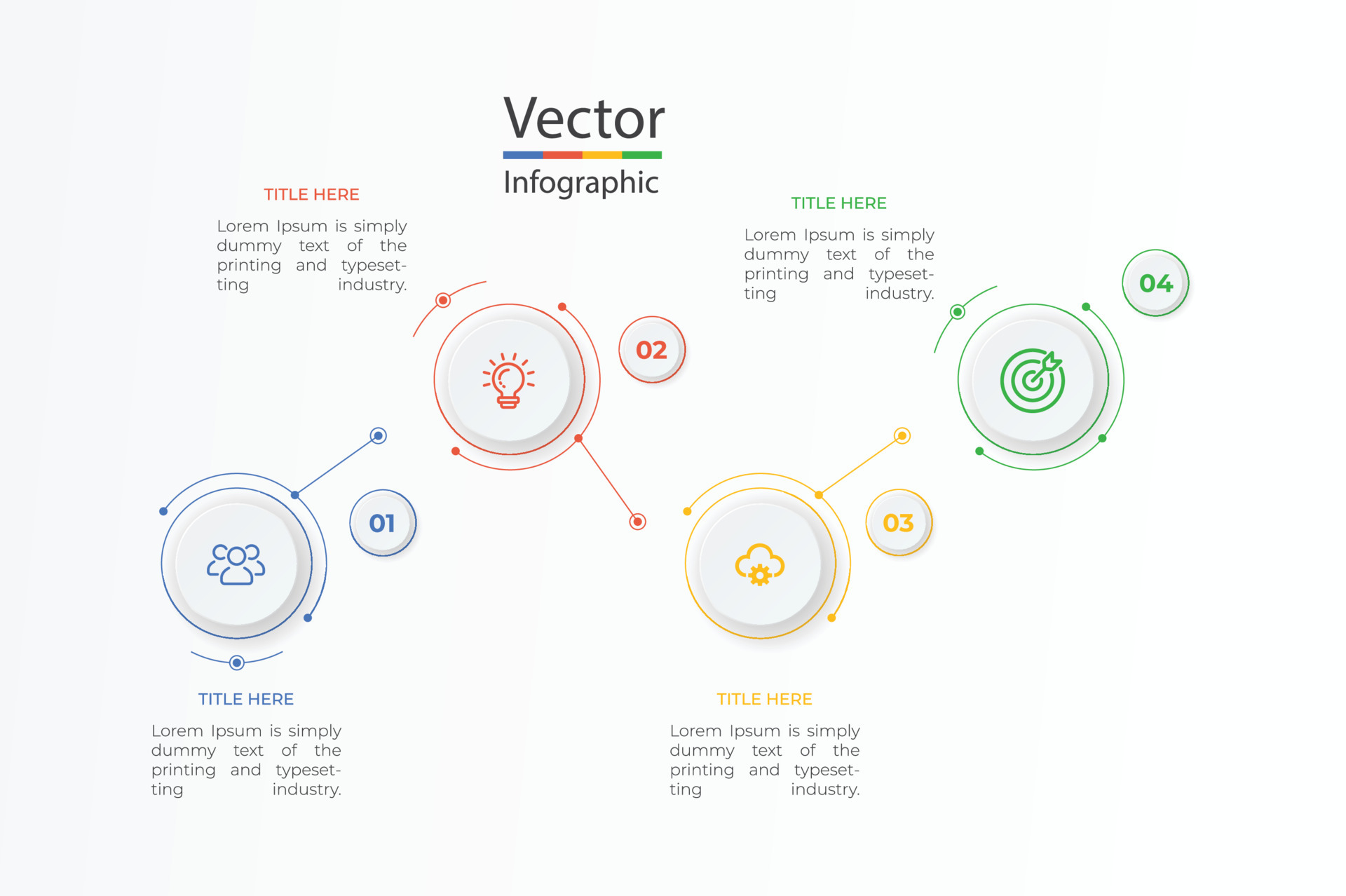 Business data visualization. Process chart. Abstract elements of graph ...