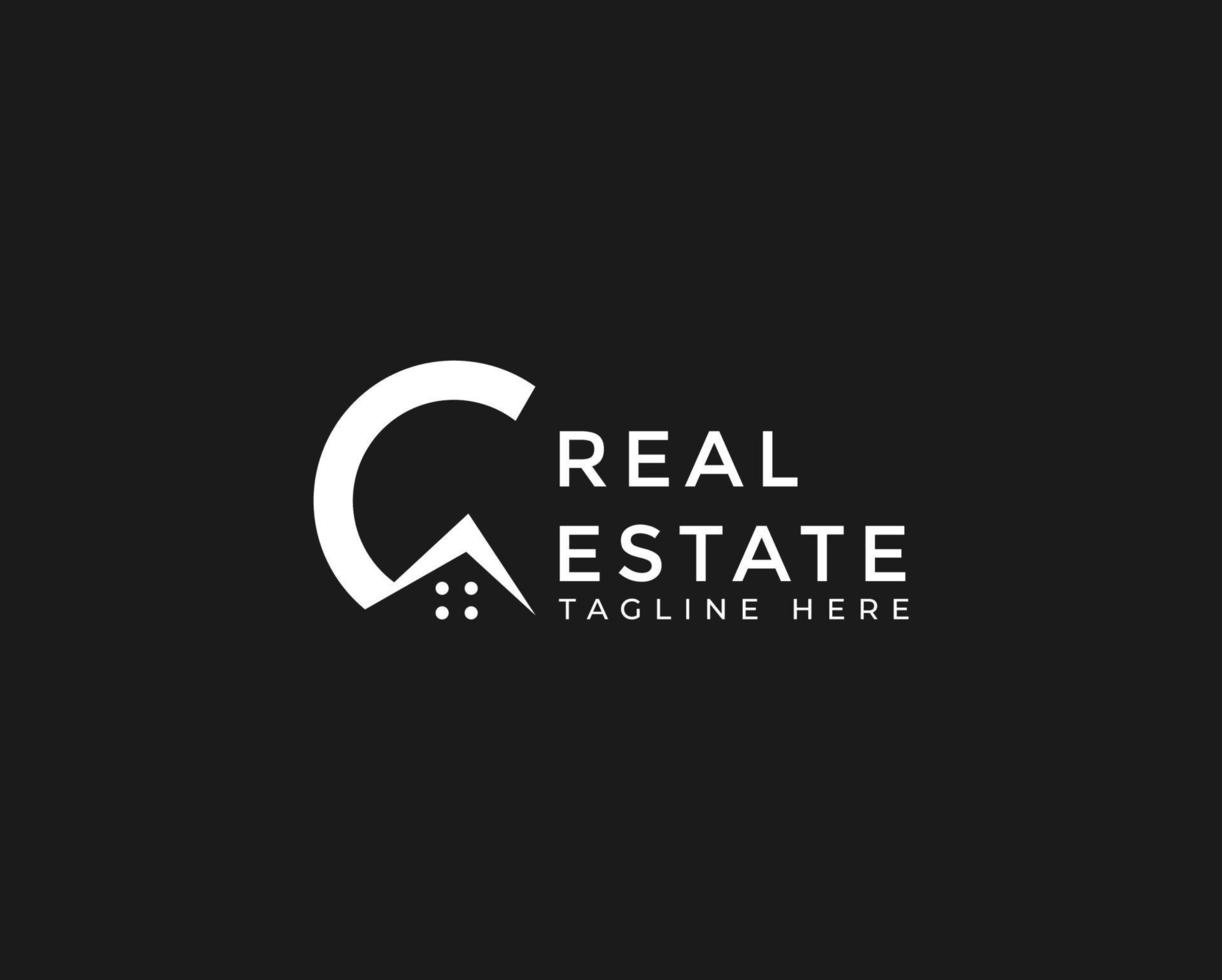 C Letter Real Estate Business Logo Template, Building, Property Development, and Construction Logo Vector Design