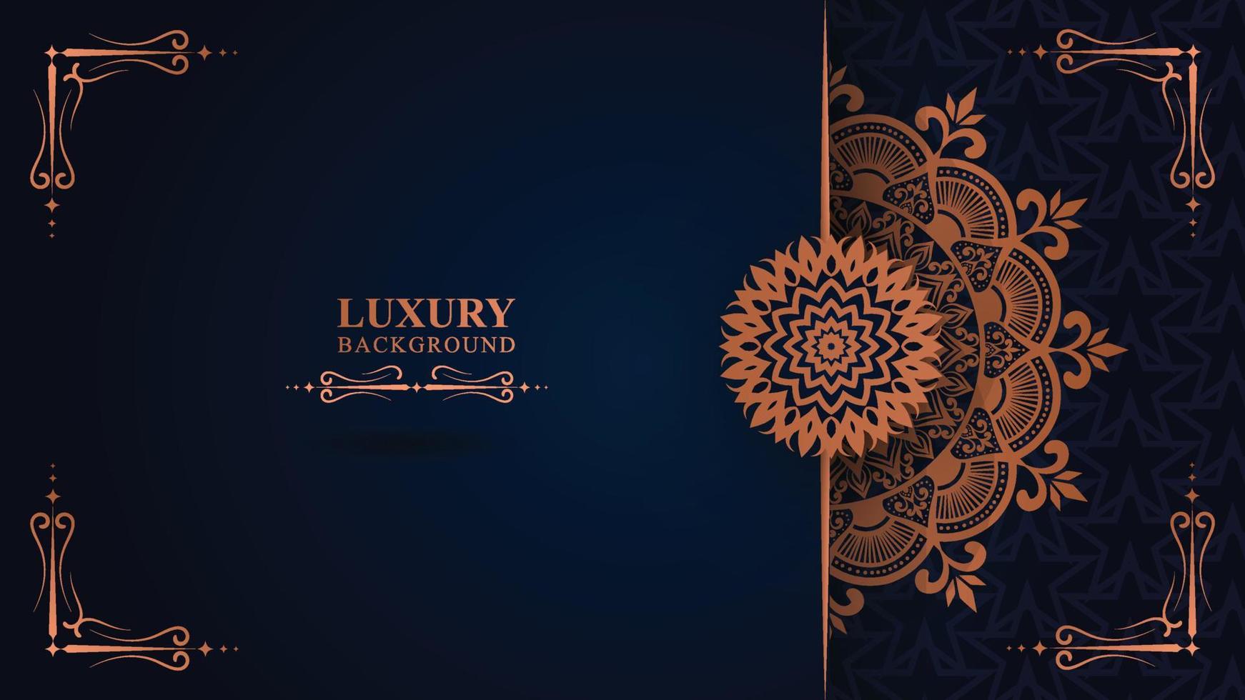 textura de patrón floral de lujo y concepto de mandala árabe tradicional, uso para el diseño de banner de Ramadán islámico, tarjeta de felicitación de tarjeta de visita. vector