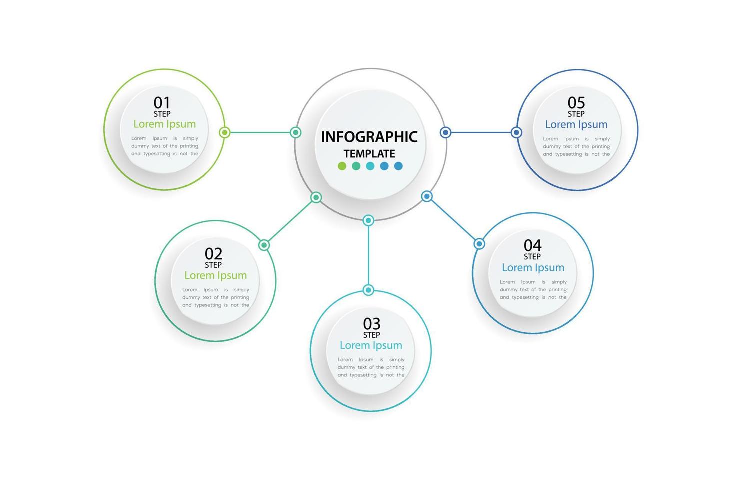 Business data visualization. Process chart. Abstract elements of graph, diagram with 3 steps, options, parts or processes. Creative concept for infographic. vector