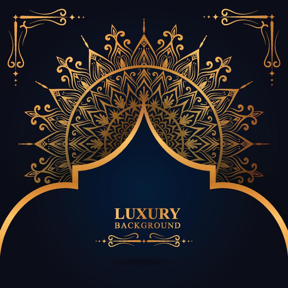 Luxury floral pattern texture and traditional Arabian mandala concept, use for Islamic Ramadan banner design, business card greeting card. vector