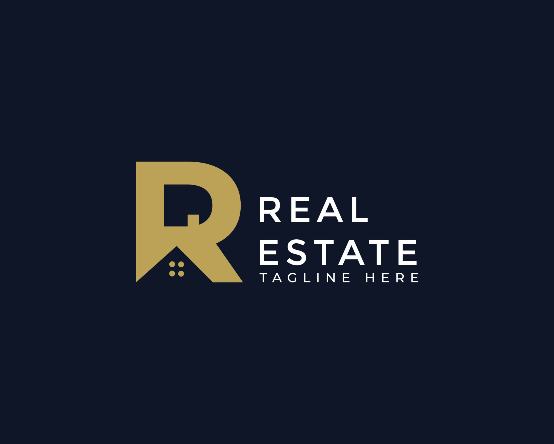 R Letter Real Estate Business Logo Template, Building, Property