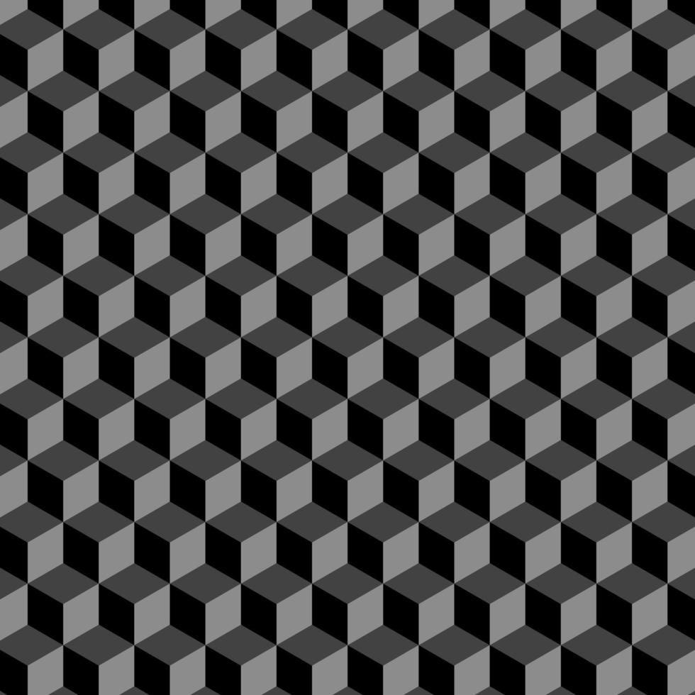 Geometric vector background. Seamless pattern cubes shapes. Abstract decoration.  illustration - Vector
