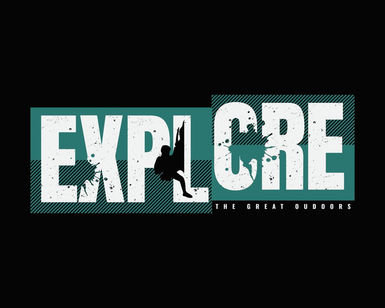 EXPLORE vector illustration and typography, perfect for t-shirts, hoodies, prints etc.