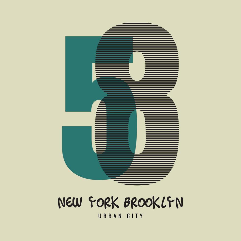 New york illustration typography. perfect for t shirt design vector