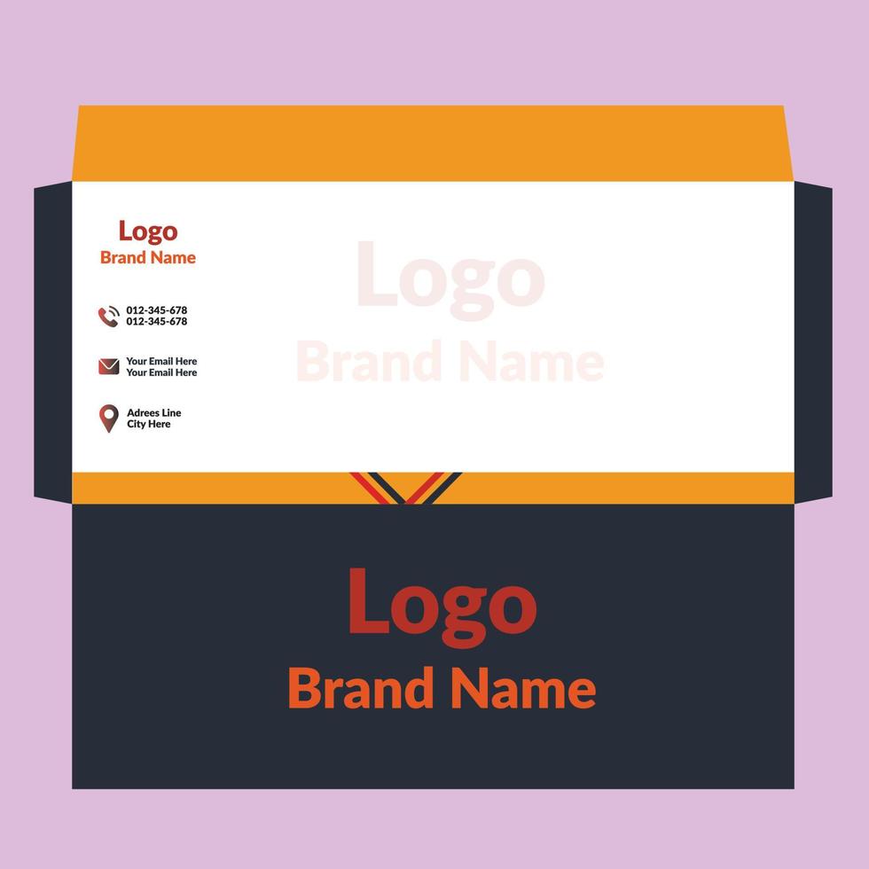 Envelope Template Design vector