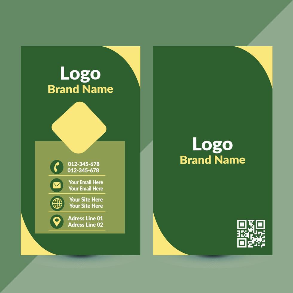 Vertical Business Card Design Templates vector