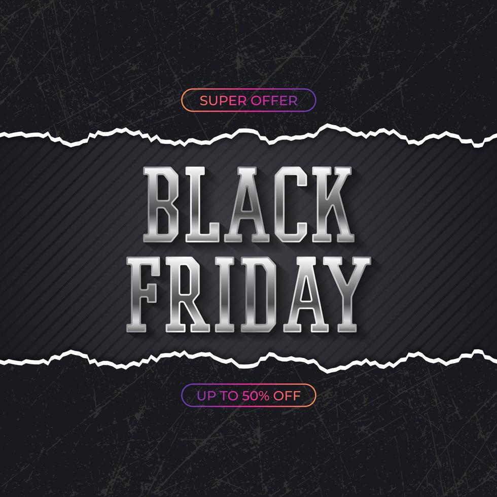 black friday sale concept design template vector