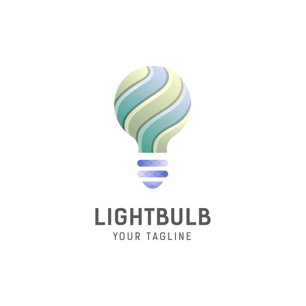 light bulb logo design template vector