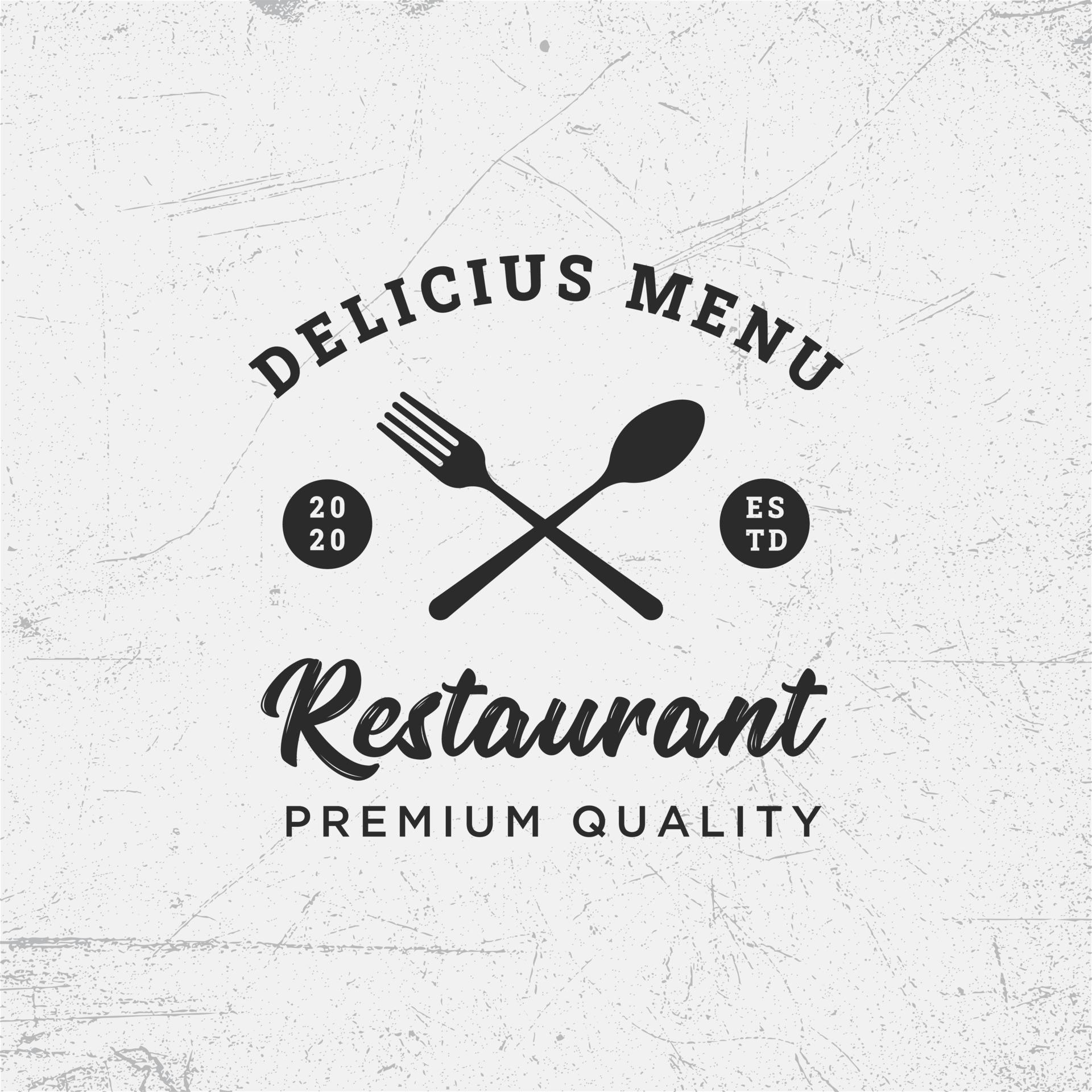 Modern restaurant logo design template collection 5105953 Vector Art at