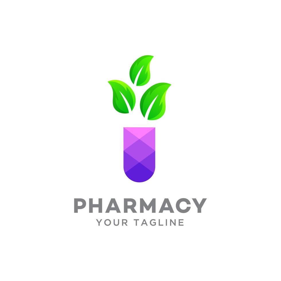 plantilla de diseño de logotipo de farmacia vector