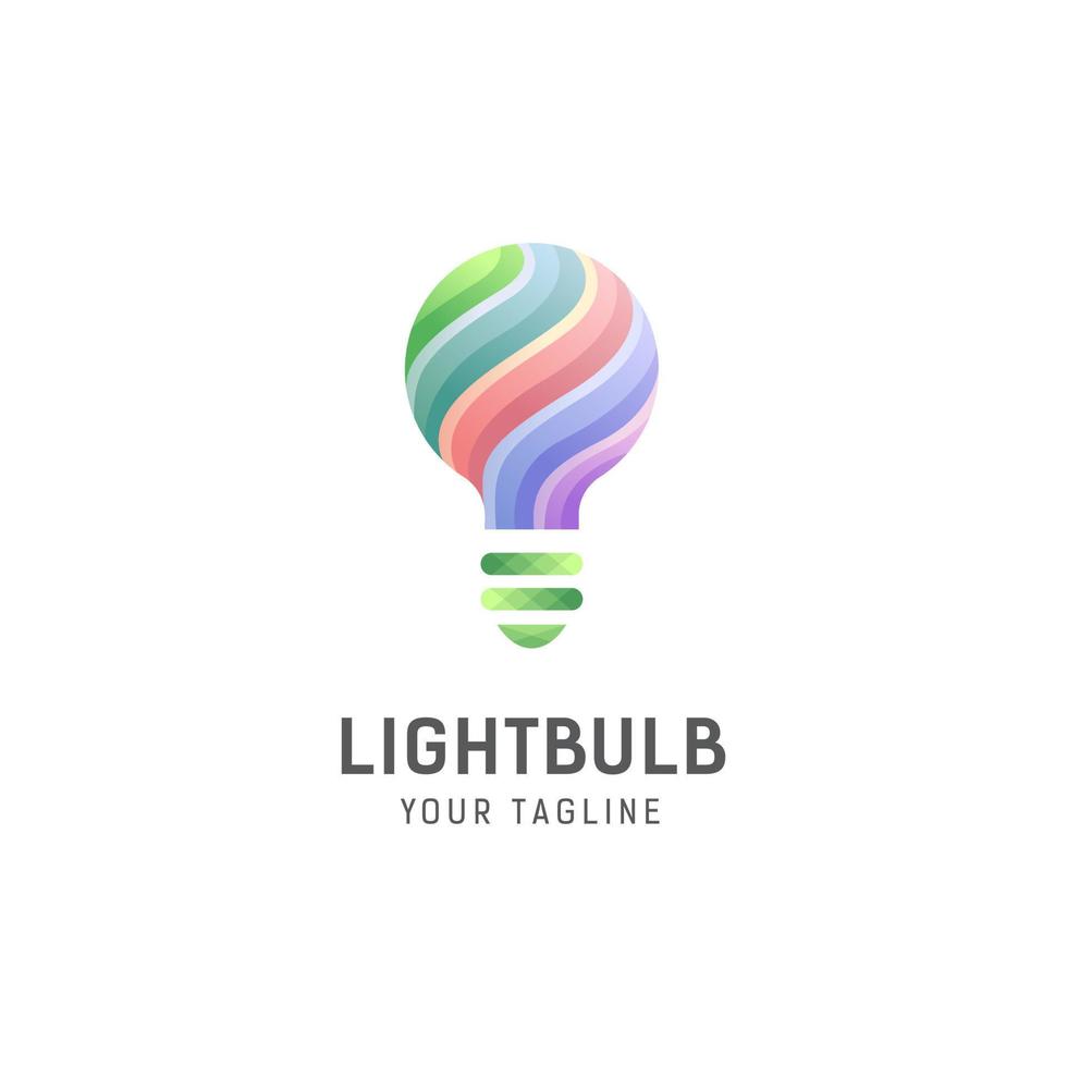 light bulb logo design template vector