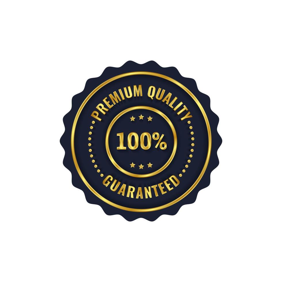 gold badge and premium label product template vector