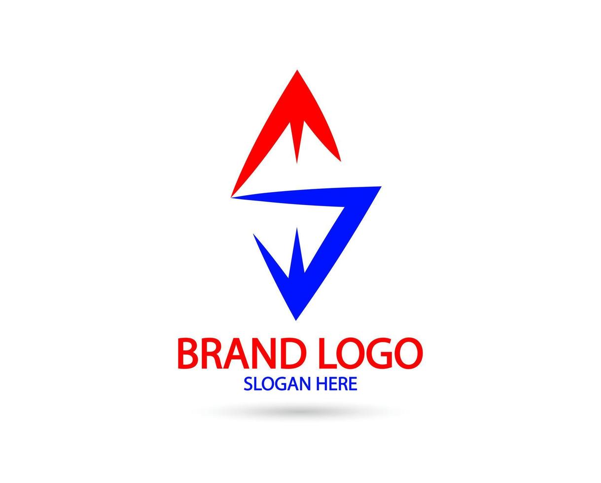 logotipo de gradiente abstracto s. diseño de vector de logotipo letra s