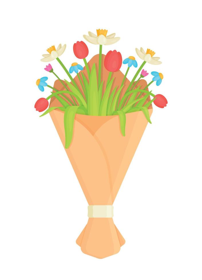 Vector illustration of congratulations on March 8.