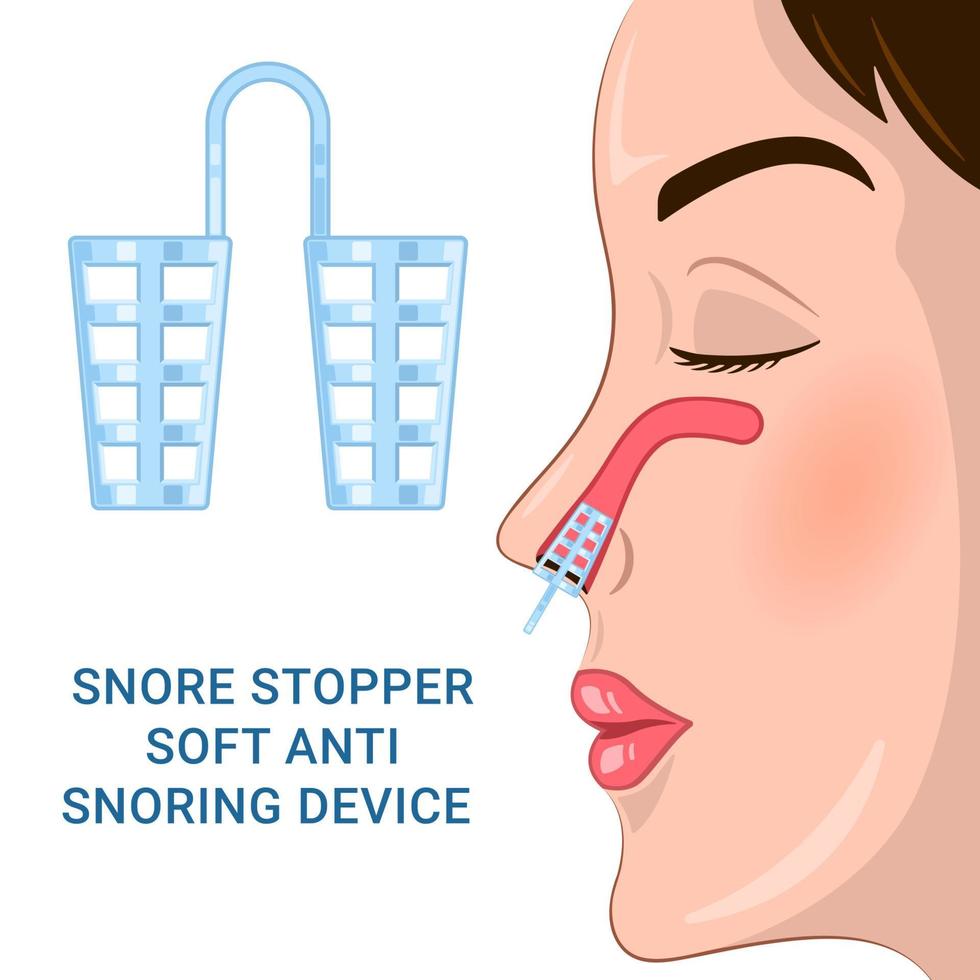 Snore Stopper Soft Anti Snoring Device vector