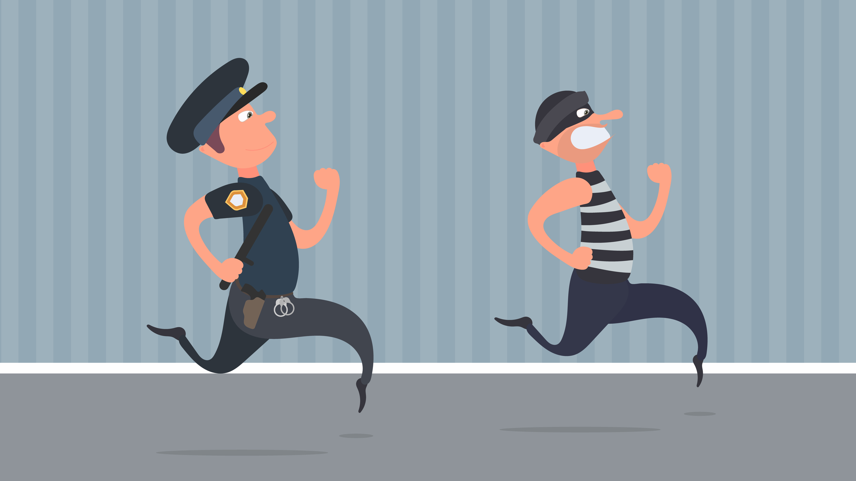 A policeman runs after a thief. The criminal escapes from the policeman. Cartoon style. Vector. 5107178 Vector Art at Vecteezy A policeman runs after a thief. The criminal escapes from the policeman. Cartoon style. Vector. 5107178 Vector Art at Vecteezy