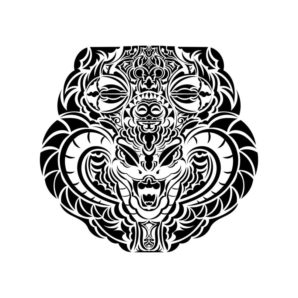 A tribal tattoo design on a white background vector