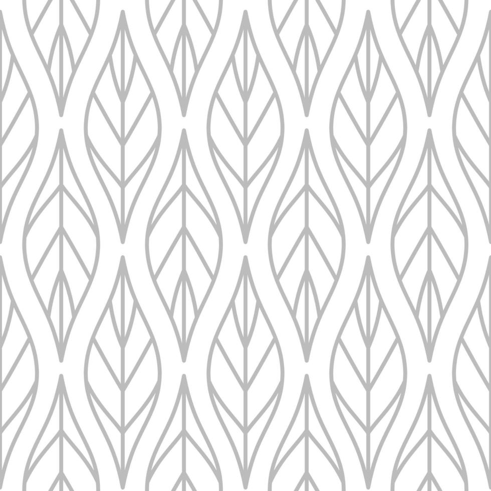 PrintStunning Abstract Elegant Leaves Vector Seamless Pattern Design
