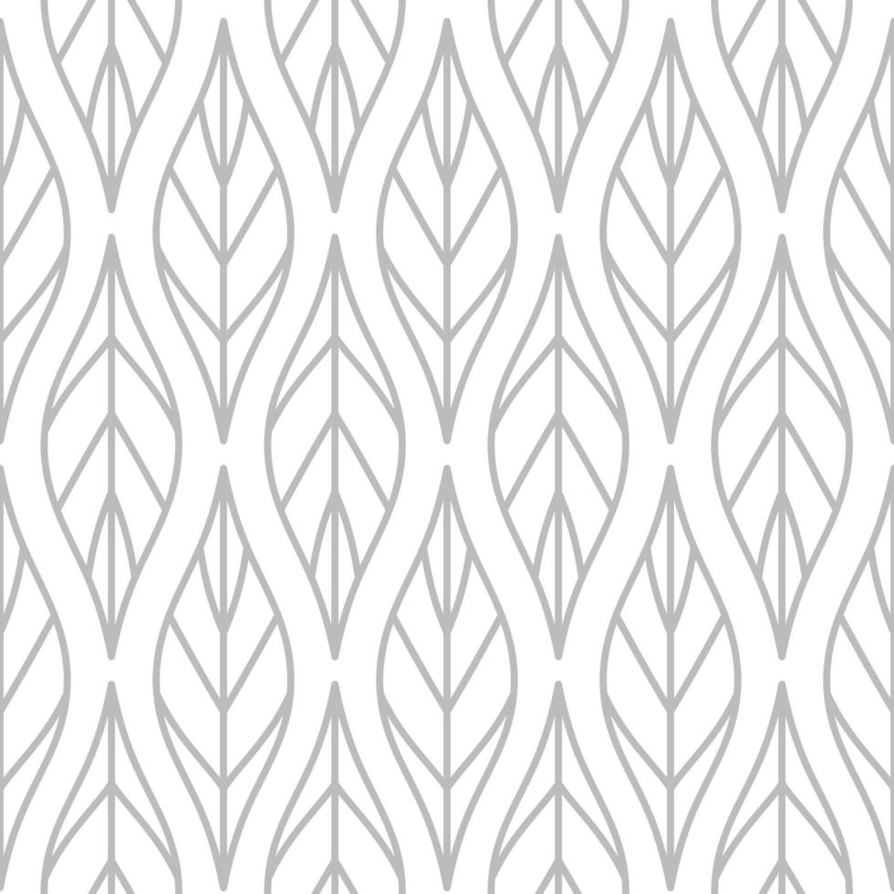 PrintStunning Abstract Elegant Leaves Vector Seamless Pattern Design